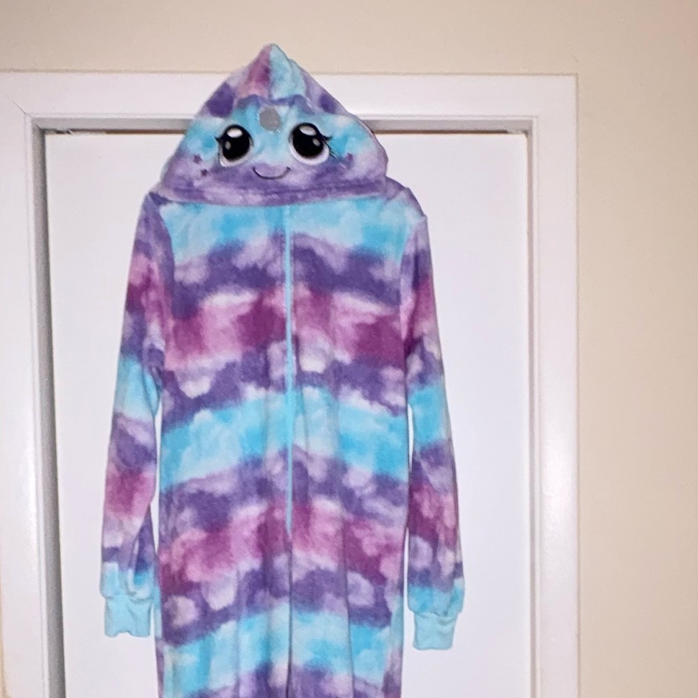 NWT- Adult Large Unicorn 
Colorful Tie-Dye
Fun Hooded Onesie pajamas